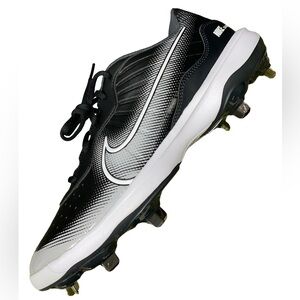 Nike Alpha Huarache Black and White Gradient Baseball Cleats. “Free Shipping”